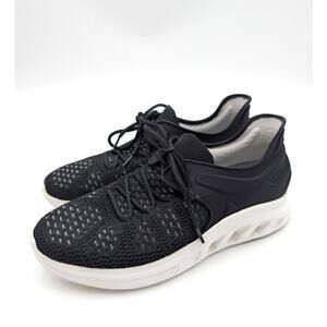 Johnston & Murphy Activate U-Throat Knit Sneaker Women's Black Size US8M EU38.5